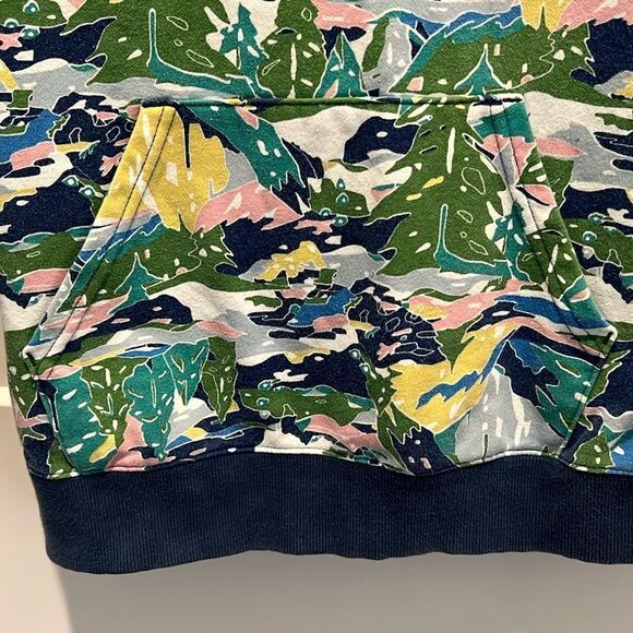 The North Face Youth Medium Jaiden Green Valley Allover Print Pullover Hoodie - Picture 8 of 12